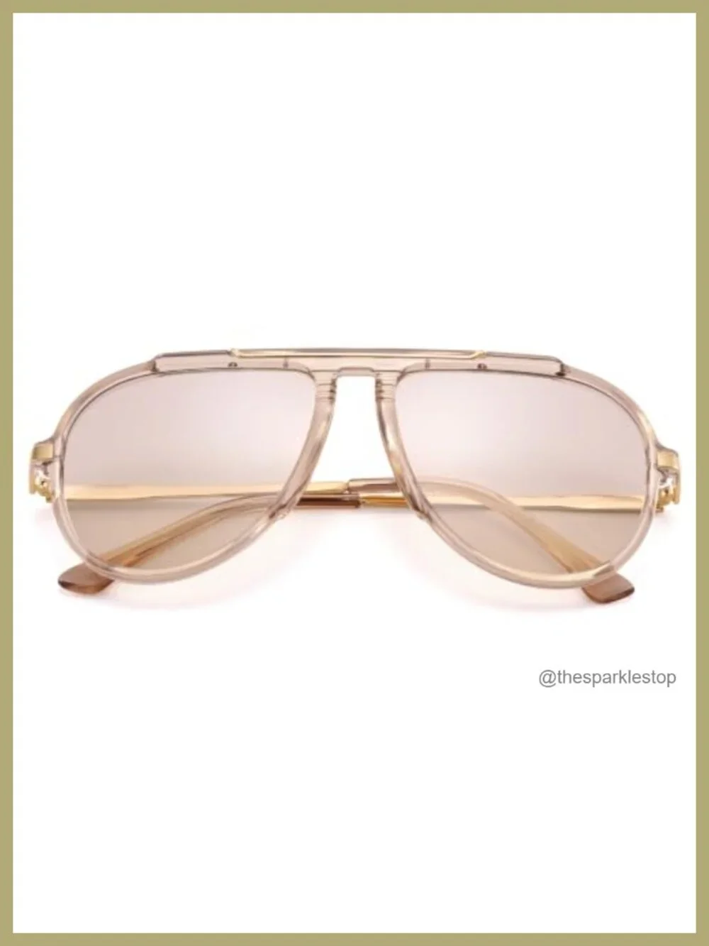 Oversized Aviator Sunglasses 70s Retro UV400 Protection